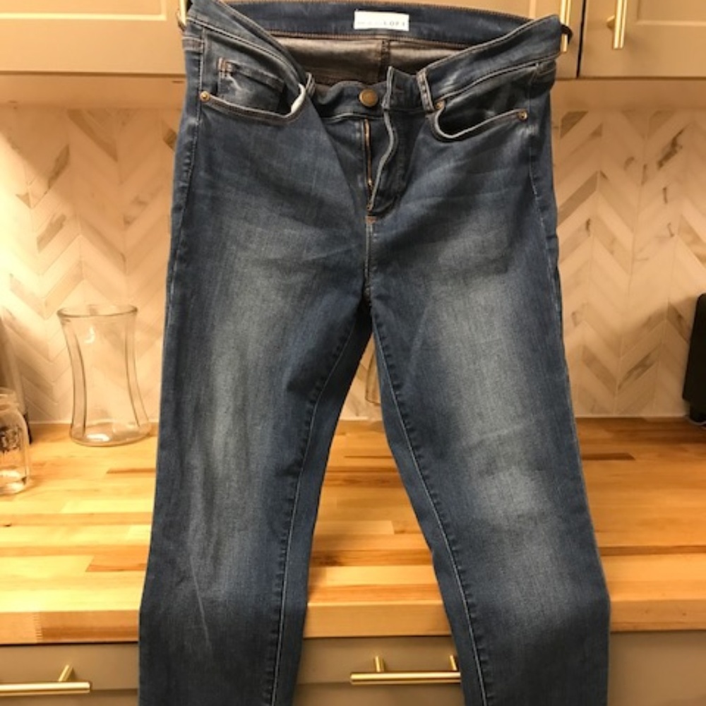 Ann Taylor Loft mid rise skinny jeans